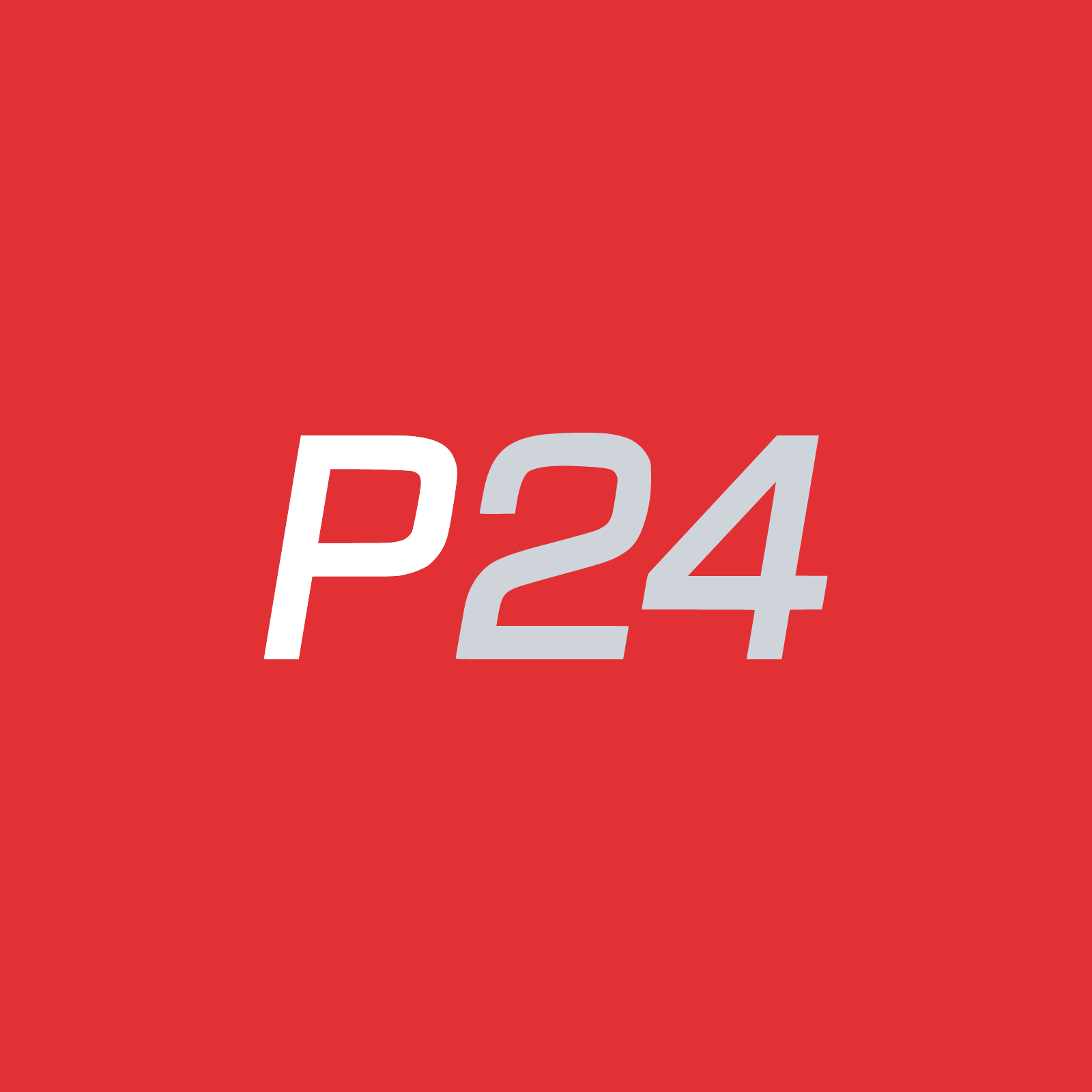 Czerwono-szare logo Przelewy24.