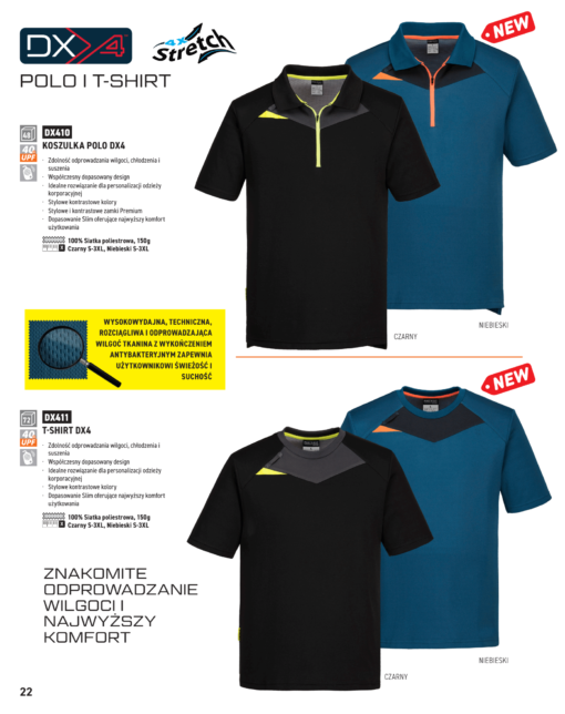 PORTWEST DX410 Koszulka robocza Polo DX4 - obrazek 11