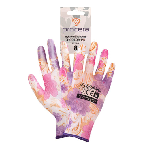 PROCERA Rękawice Ochronne Powlekane Pu X-Color-Pu Rozm. 8