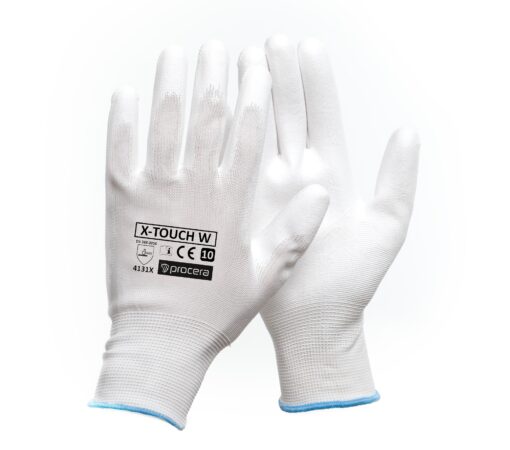 PROCERA Rękawice Ochronne Powlekane Pu X-Touch White
