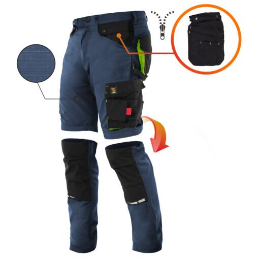PROCERA Spodnie Wielofunkcyjne Zeus Navy - obrazek 4