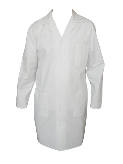 Fartuch laboratoryjny unisex biały - obrazek 2