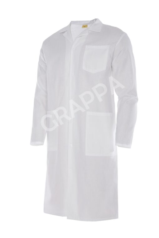 Fartuch laboratoryjny unisex biały
