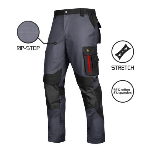 PROCERA Spodnie do pasa ULTRATECH Rip-Stop Stretch grey