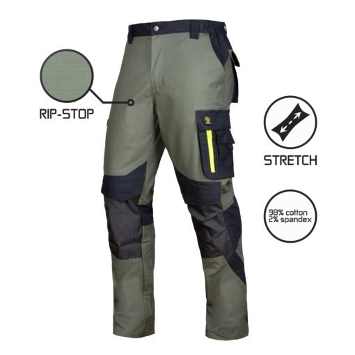 PROCERA Spodnie do pasa ULTRATECH Rip-Stop Stretch green