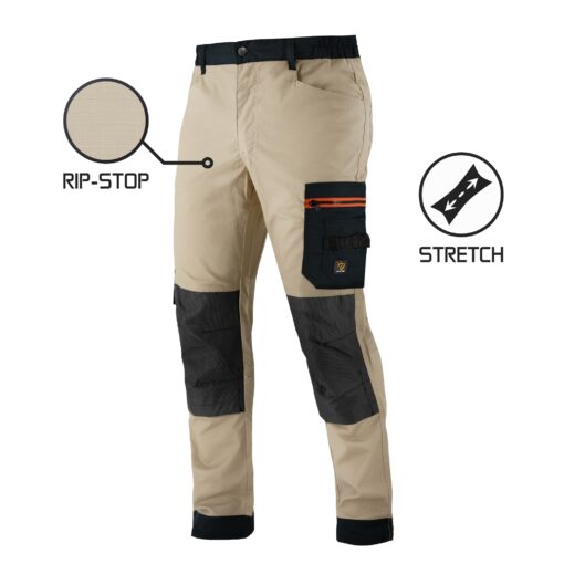 PROCERA Spodnie do pasa MEGAWORK Rip-Stop Stretch khaki