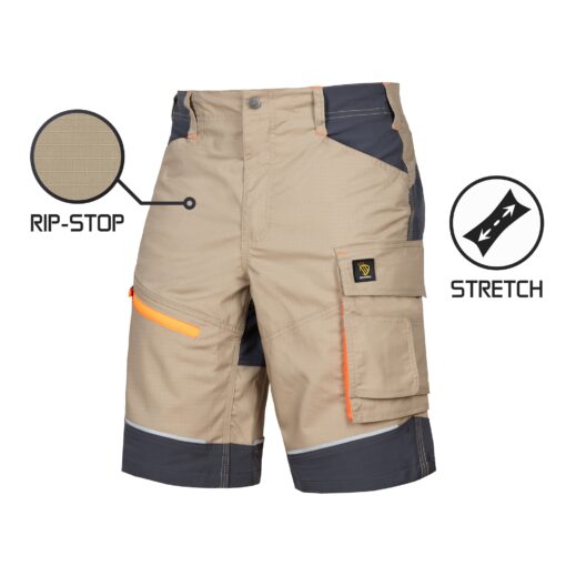 PROCERA Spodnie krótkie LIDO Spandex khaki