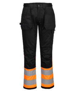 PORTWEST CD858 Spodnie z kaburą WX2 Eco Hi-Vis klasa 1