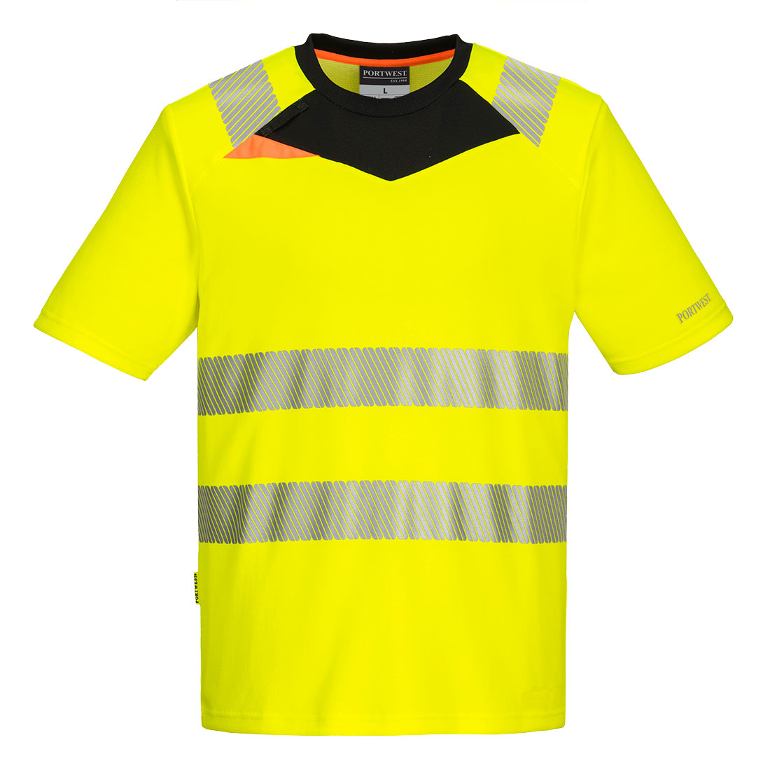PORTWEST DX413 T-Shirt ostrzegawczy DX4 z krótkim rękawem - obrazek 2