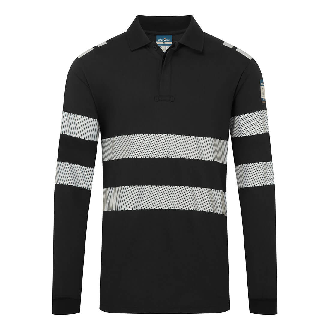 PORTWEST FR733 Koszulka trudnopalna Polo z długim rękawem PW3 Modaflame Knit