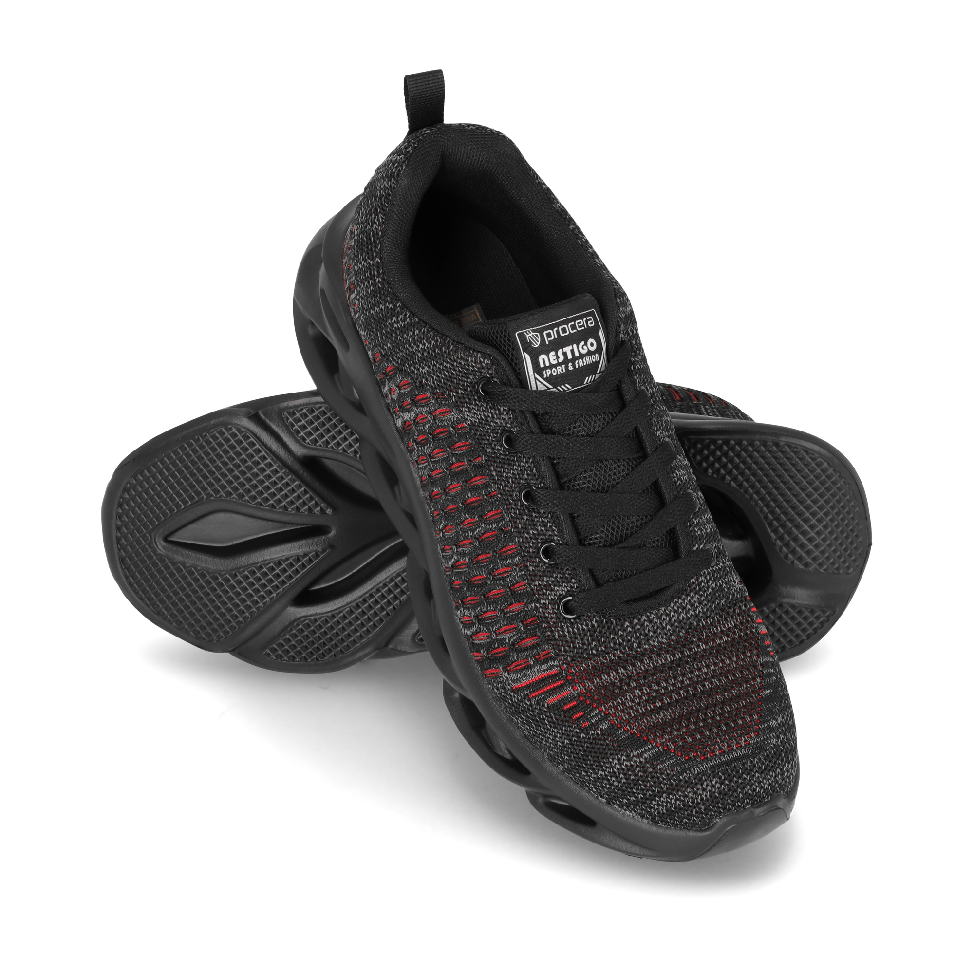 PROCERA Półbuty Rekreacyjne Nestigo Black/Red