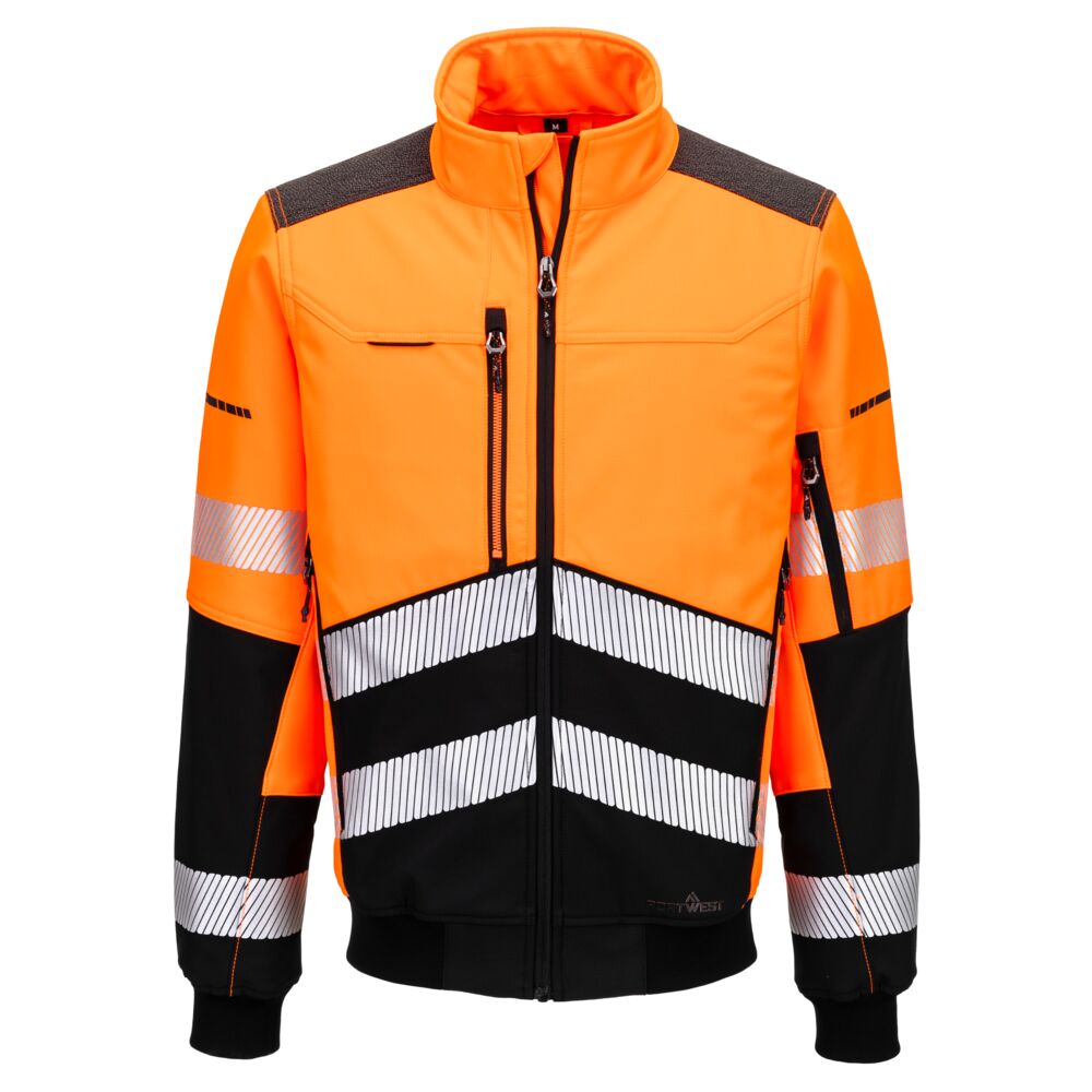 PORTWEST EV468 EV4 Softshell ostrzegawczy Bomber (3L)