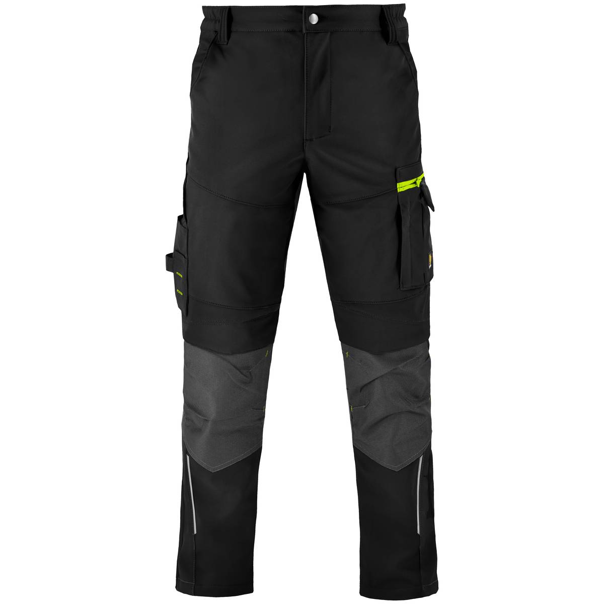 PROCERA Spodnie Do Pasa Softshell Powerflex Black - obrazek 2